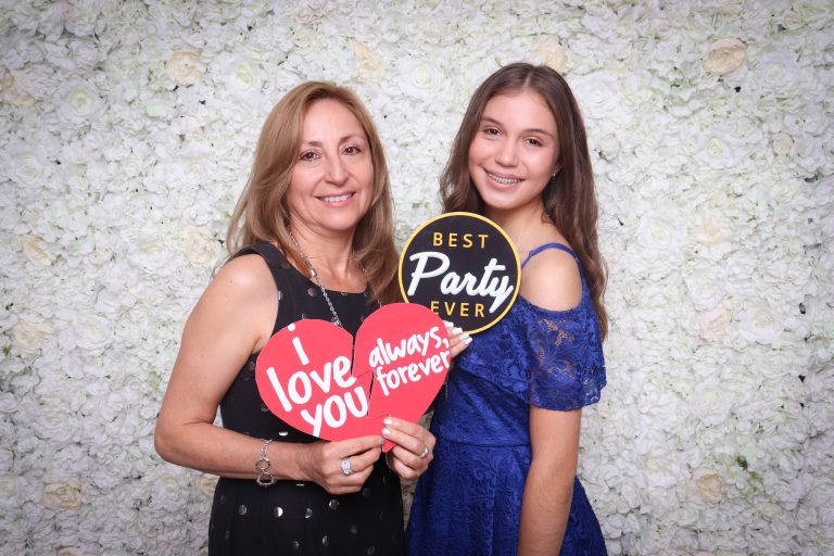 Mother and daughter in a photo booth in Cabramatta NSW