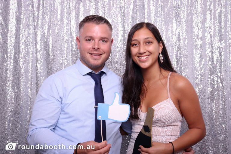 roundabooth photo booth engagement at Fairfield NSW