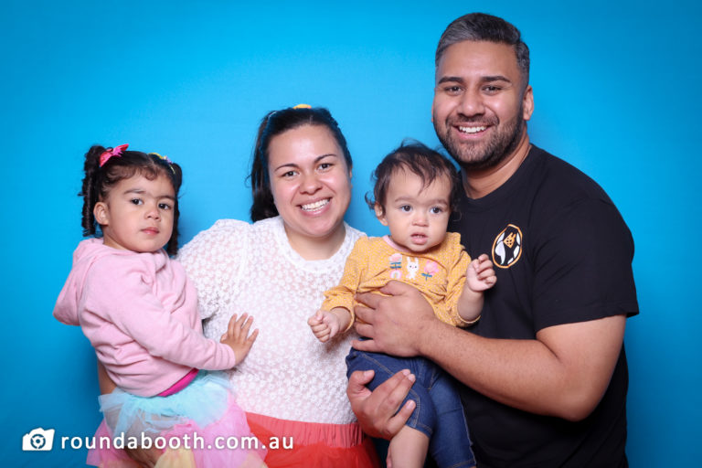 roundabooth photo booth family gathering at Leppington NSW